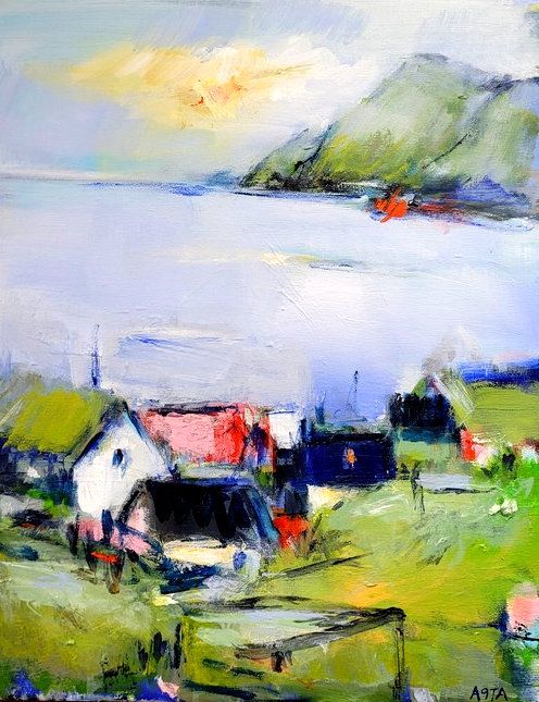26-03. "Stille morgen, Færøerne"