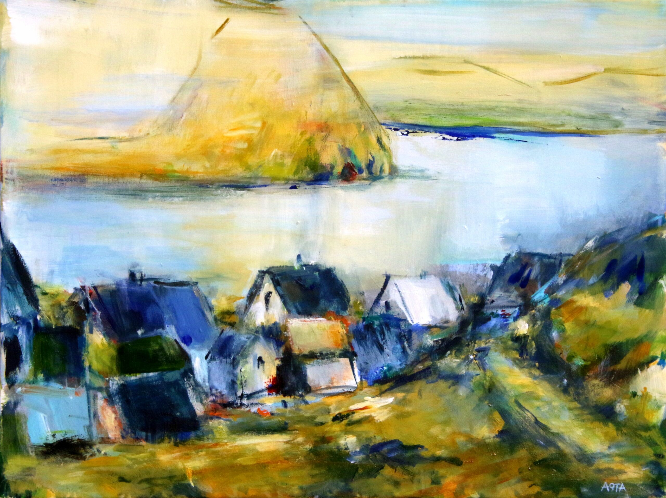 25-01. Færøsk landskab Koltur